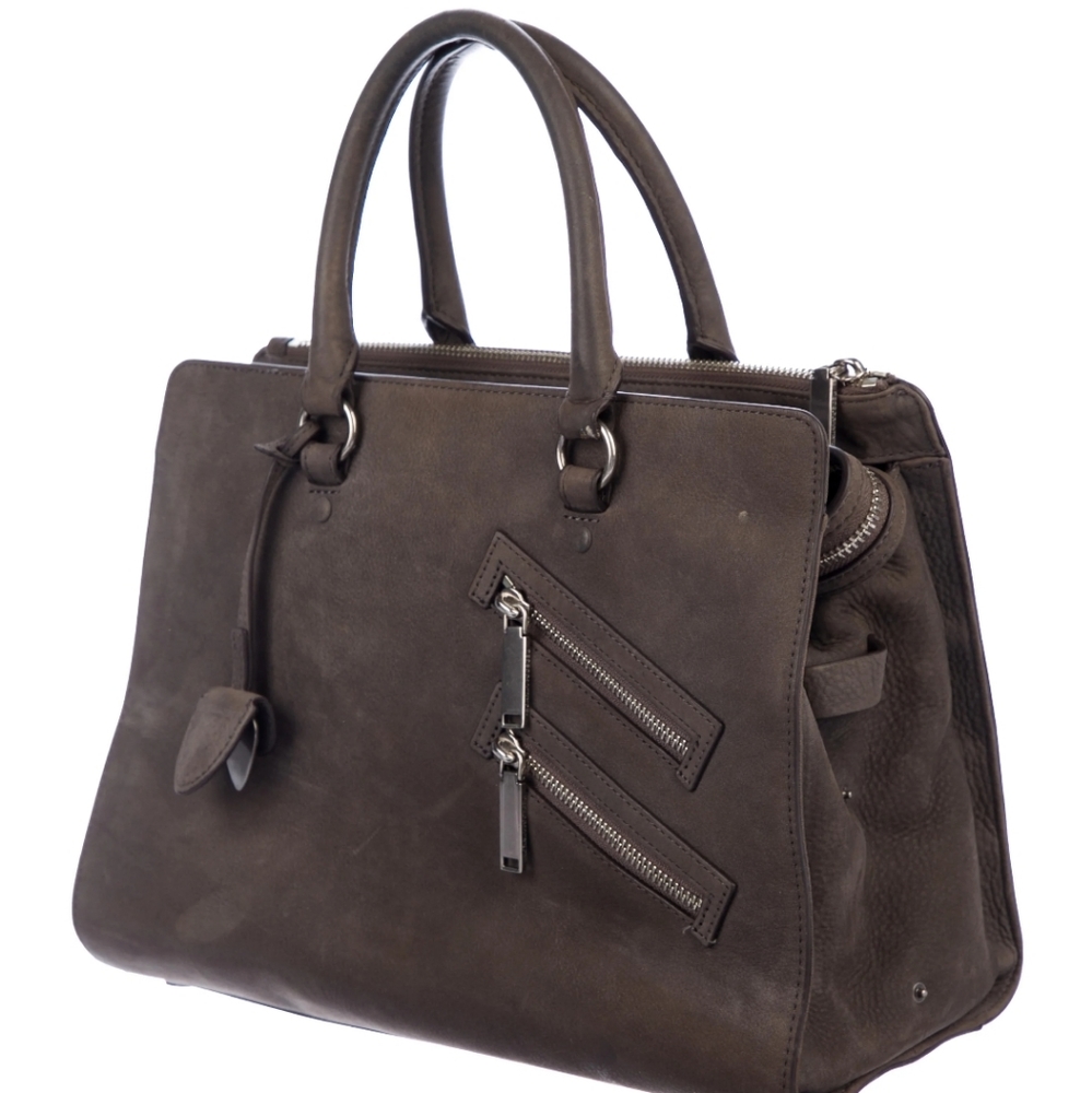 Rebecca Minkoff Grey Suede Handbag - Picture 11 of 12